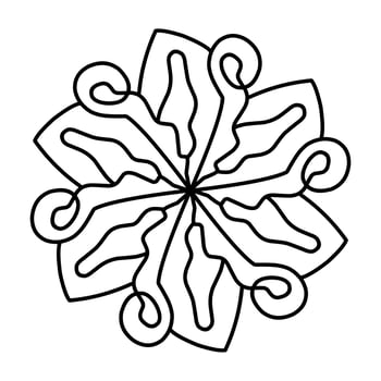 Flower Mandalas. decorative elements. ornate pattern, vector illustration. Islamic, Arabic, Indian motifs.