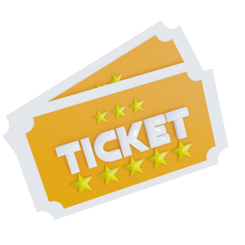 Movie Ticket 3D Icon png