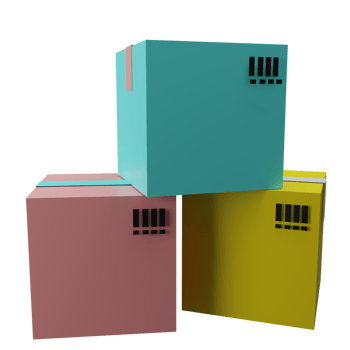 Package Boxs 3D Illustration png
