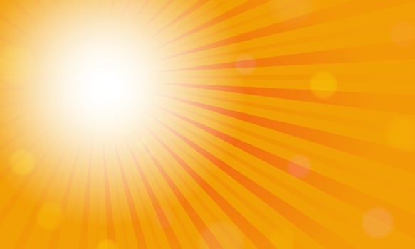 Abstract sunny rays background. Abstract sunburst design. Vintage rising sun or sun ray, sun burst retro. Sunny light. Orange sun rays. Orange sunburst. Sunburst background - EPS 10 vector