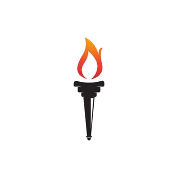 Torch vector icon illustration design
