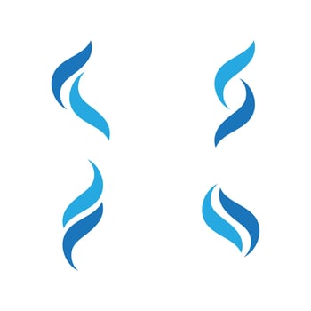 F and S Letter flame icon fire vector