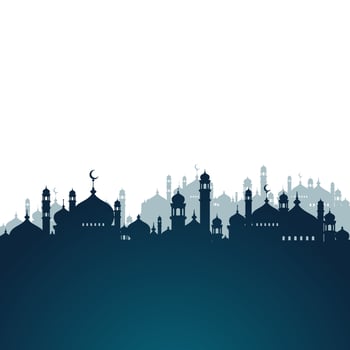 Mosque Building icon vector Illustration