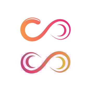 infinity logo template vector