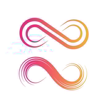 infinity logo template vector