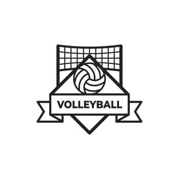 Volleyball Sport Logo Design Template vector