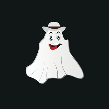 ghost vector drawing with job type character