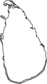 Hand Drawn of Sri Lanka 3D Map png
