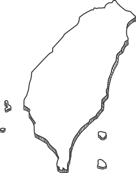 Hand Drawn of Taiwan 3D Map png