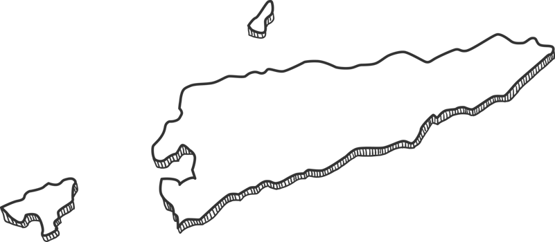 Hand Drawn of Timor Leste 3D Map png
