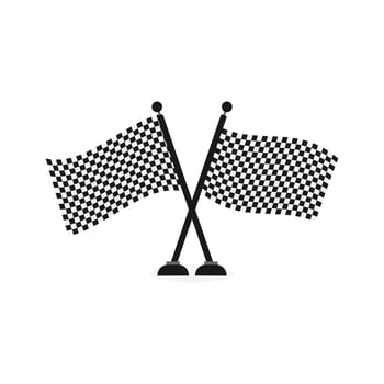 CHECKED Flag icon for races and events vector