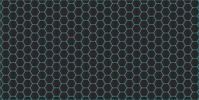 abstract geometric graphic blue hexagon pattern background vector