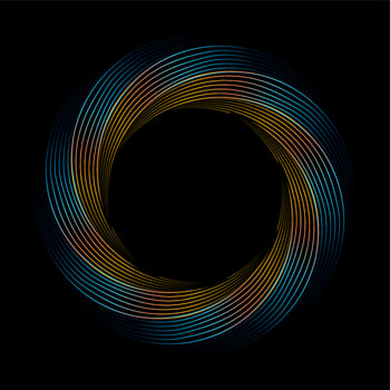 Colorful Abstract Flower Vortex Design vector