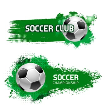 Soccer team club football ball vector icon