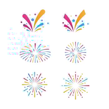 Firework vector icon illustration