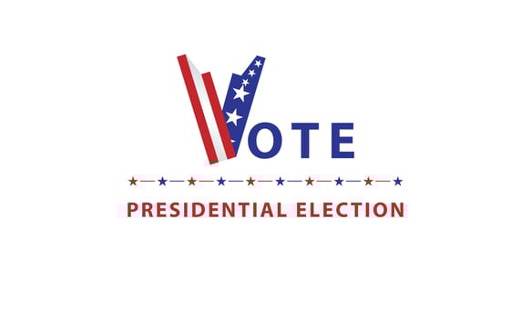 Election day background america vector