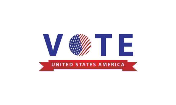 Election day background america vector