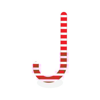charistmas stick red and white vector