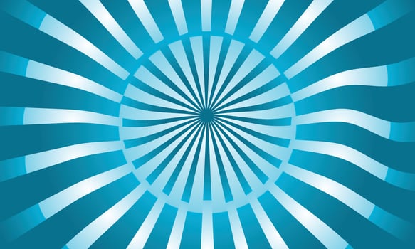 blue sunburst background vector