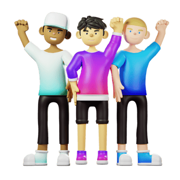 Friendship Young Boy Hands Up png