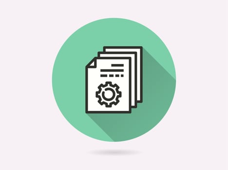 File setting icon for graphic and web design. vector