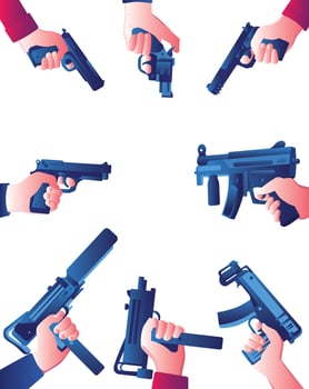 At Gunpoint Frame vector