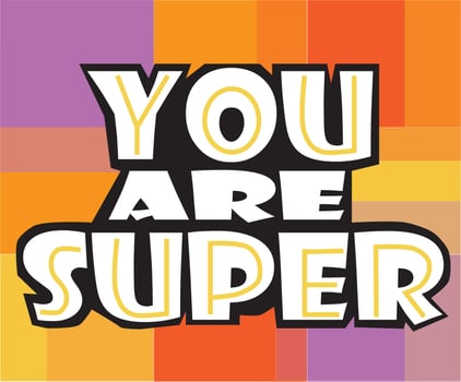 You are super inspirational card with colorful rainbow and lettering. Lettering quote about kindness in bohemian style for prints,cards,posters,apparel etc. Kindness motivational vector illustration