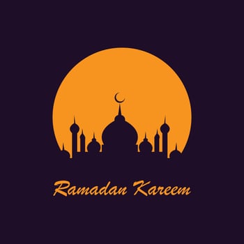 mosque golden logo vector