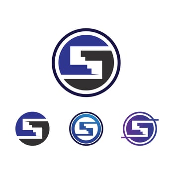Business corporate letter S logo design vector. vector