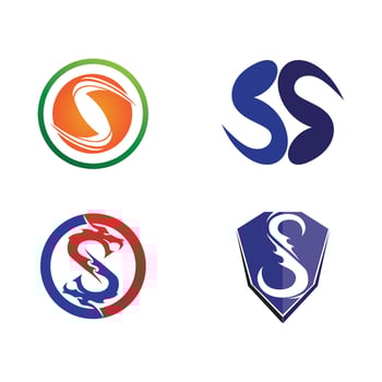 Business corporate letter S logo design vector. vector