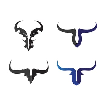 Bull logo and symbols vector template icons app