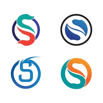 Business corporate letter S logo design vector. vector