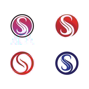 Business corporate letter S logo design vector. vector