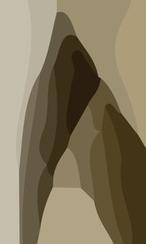 Aesthetic brown abstract background vector