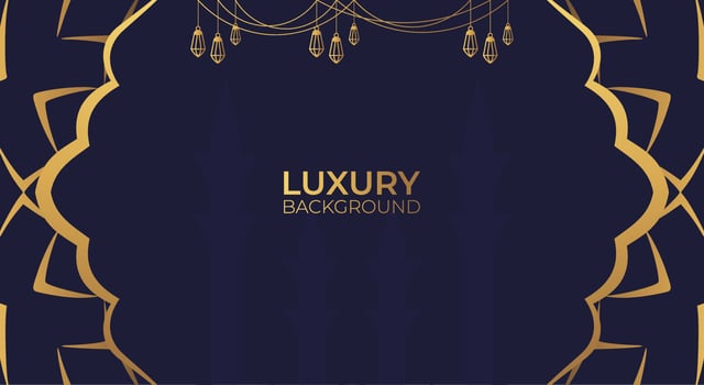 Luxury Islamic background with golden Arabic pattern Islamic eastern style Arabic. Ramadan Style Decorative Mandala. Suitable for themes with Islamic nuances vector