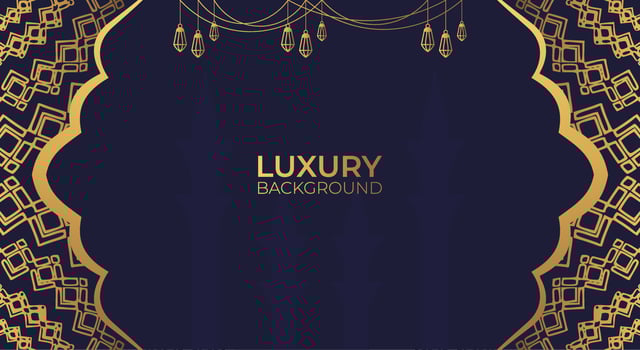 Luxury Islamic background with golden Arabic pattern Islamic eastern style Arabic. Ramadan Style Decorative Mandala. Suitable for themes with Islamic nuances vector