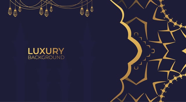 Luxury Islamic background with golden Arabic pattern Islamic eastern style Arabic. Ramadan Style Decorative Mandala. Suitable for themes with Islamic nuances vector