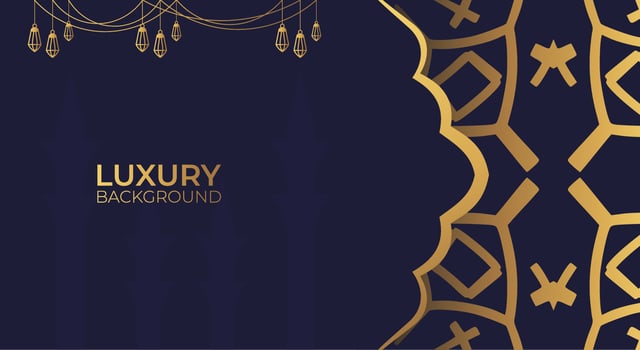 Luxury Islamic background with golden Arabic pattern Islamic eastern style Arabic. Ramadan Style Decorative Mandala. Suitable for themes with Islamic nuances vector