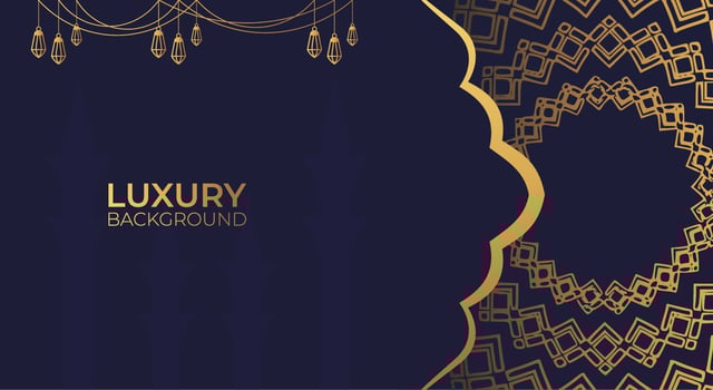 Luxury Islamic background with golden Arabic pattern Islamic eastern style Arabic. Ramadan Style Decorative Mandala. Suitable for themes with Islamic nuances vector