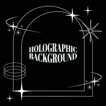 Holographic Background vectors design hologram