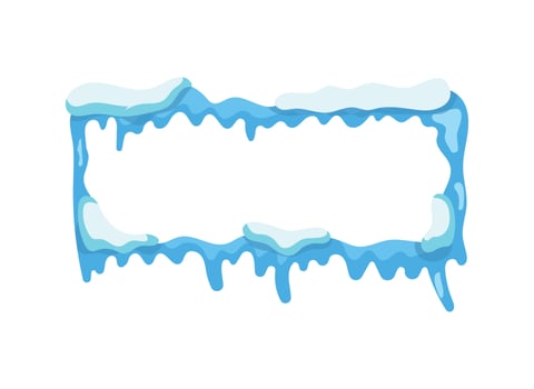 Illustration of icicles vector