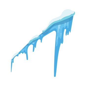 Illustration of icicles vector