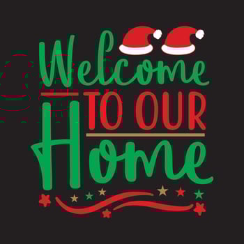 Welcome to our home vector