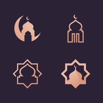 Islamic Mosque Logo Vector Tempalate