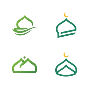 Islamic Mosque Logo Vector Tempalate
