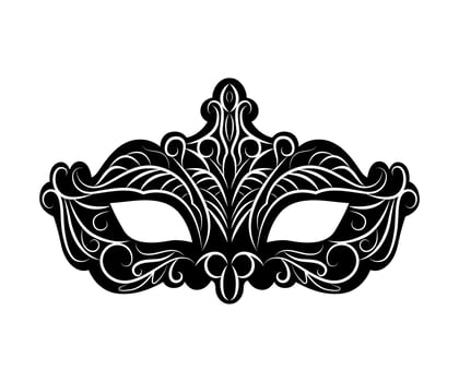 Black Carnival Mask vector