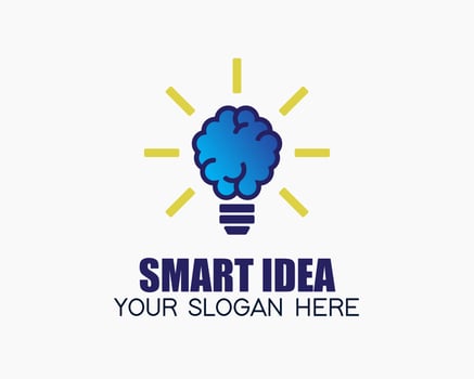 brain technology design template. brain illustration vector