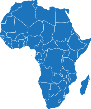 doodle freehand drawing of africa map. png