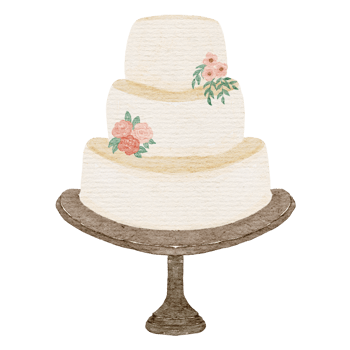 wedding cake watercolor png