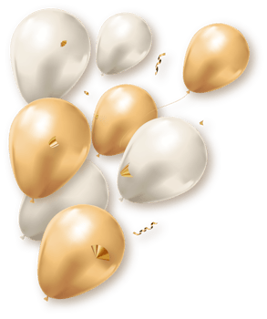 Party Holiday Birthday Background with Balloons png